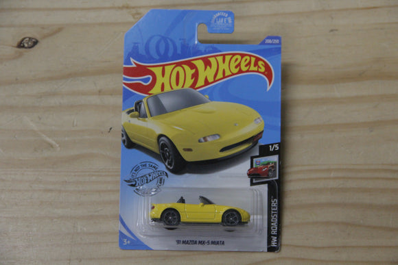 Hot Wheels 91 Miata Yellow